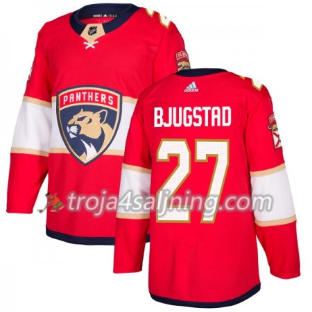 Florida Panthers tröja Nick Bjugstad 27 Röd 2017-2018 Adidas Authentic - NHL Tröjor Herr